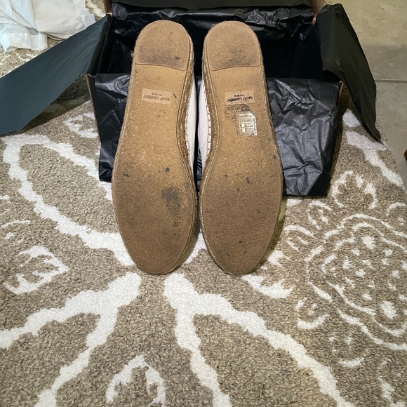 Saint Laurent Black and Cream Espadrilles - Picture 7 of 17